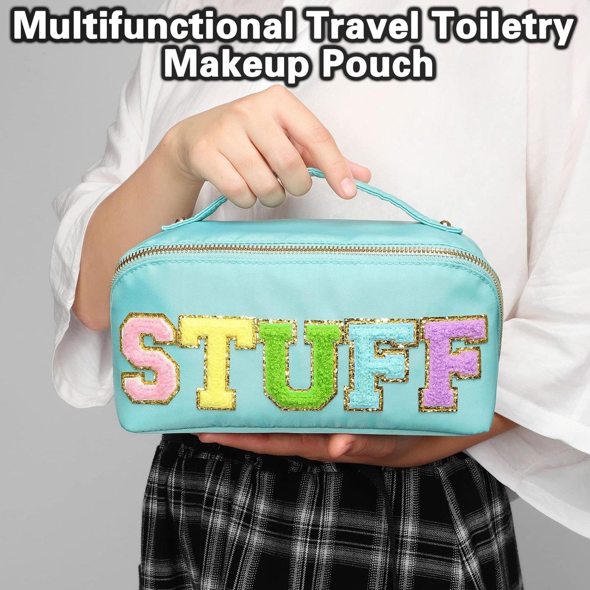 Cosmetic Bag Travel Cosmetic Case Toiletry Container Organizer Green