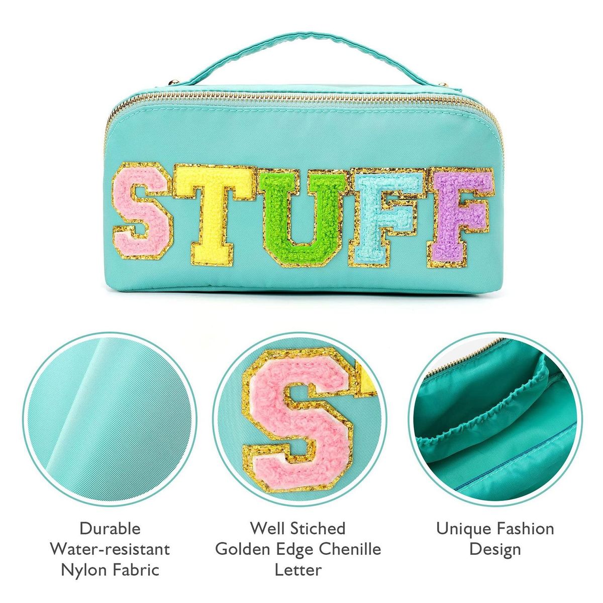Cosmetic Bag Travel Cosmetic Case Toiletry Container Organizer Green