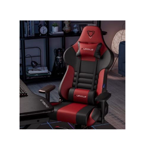Furgle Computer Racing Gaming Ergonomic Chair- Red & Black