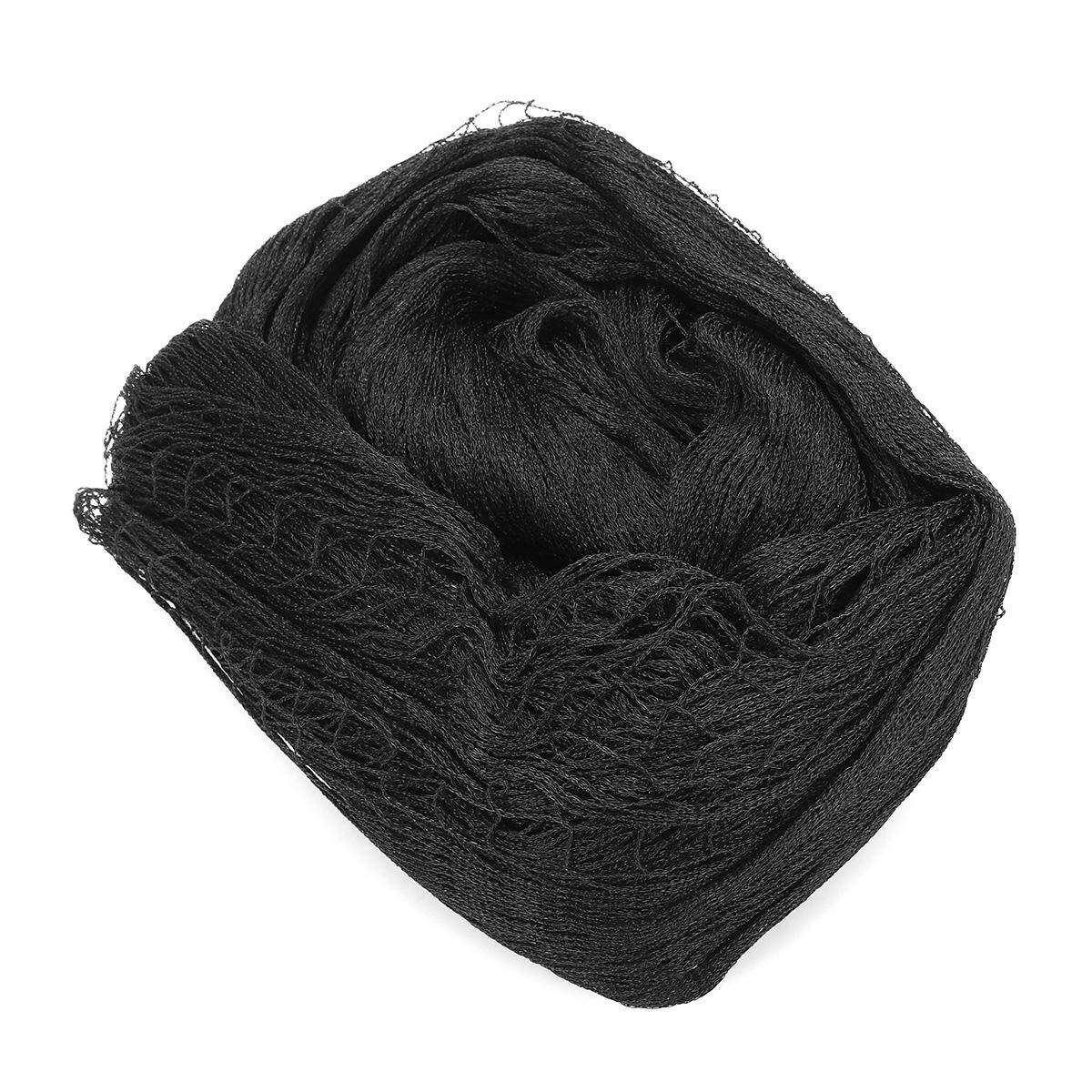Pond Cover Net Fish Anti Bird Netting Garden Mesh Fruit Veg Protect + 10x Nail-4x4m Black