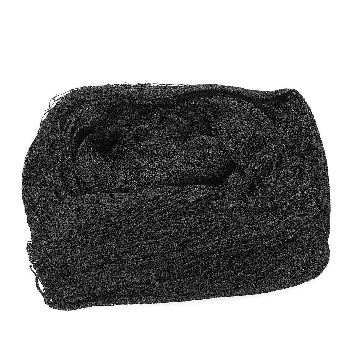 Pond Cover Net Fish Anti Bird Netting Garden Mesh Fruit Veg Protect + 10x Nail-4x4m Black