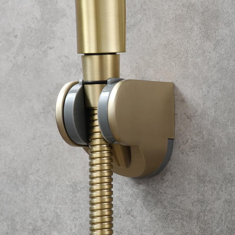 Adjustable shower bracket without punching bracket