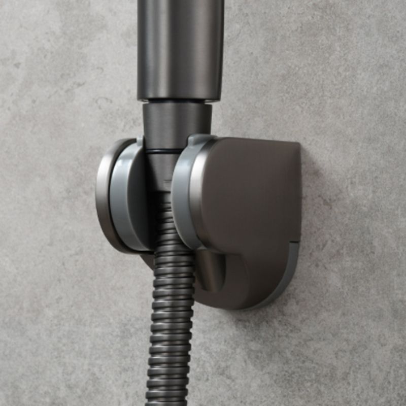 Adjustable shower bracket without punching bracket