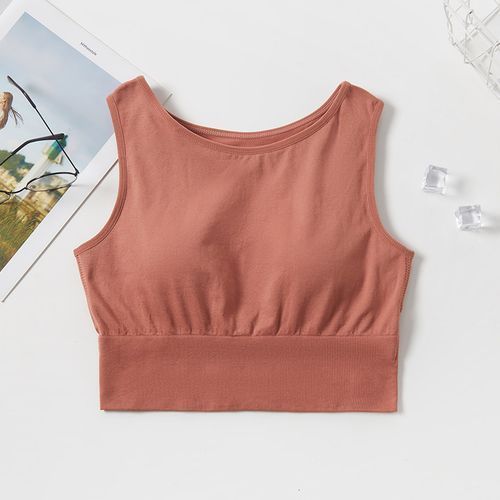 1 Pcs Korean Women's Seamless Bra Yoga Running Sports Bottom Vest