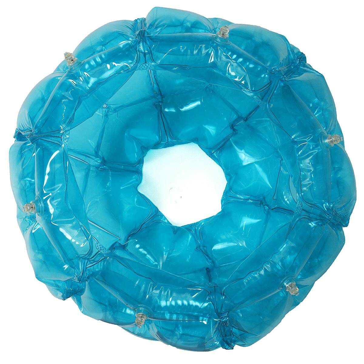 60CM PVC Inflatable Bubble Ball Kids Impact Toy Soccer Football Outdoor Sport Blue