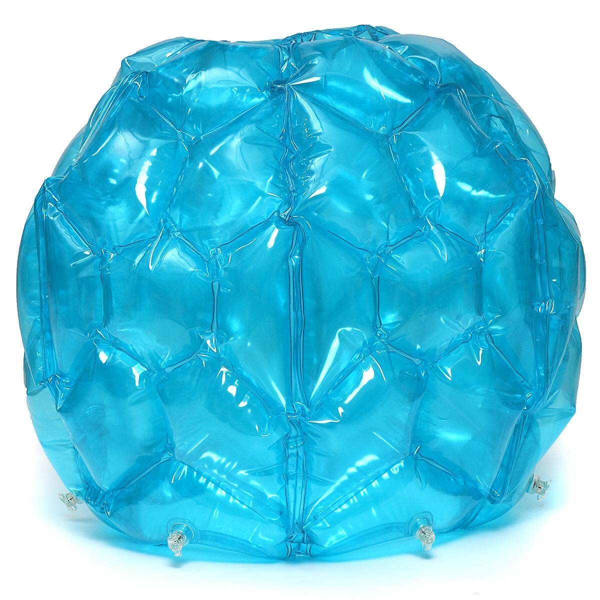 60CM PVC Inflatable Bubble Ball Kids Impact Toy Soccer Football Outdoor Sport Blue
