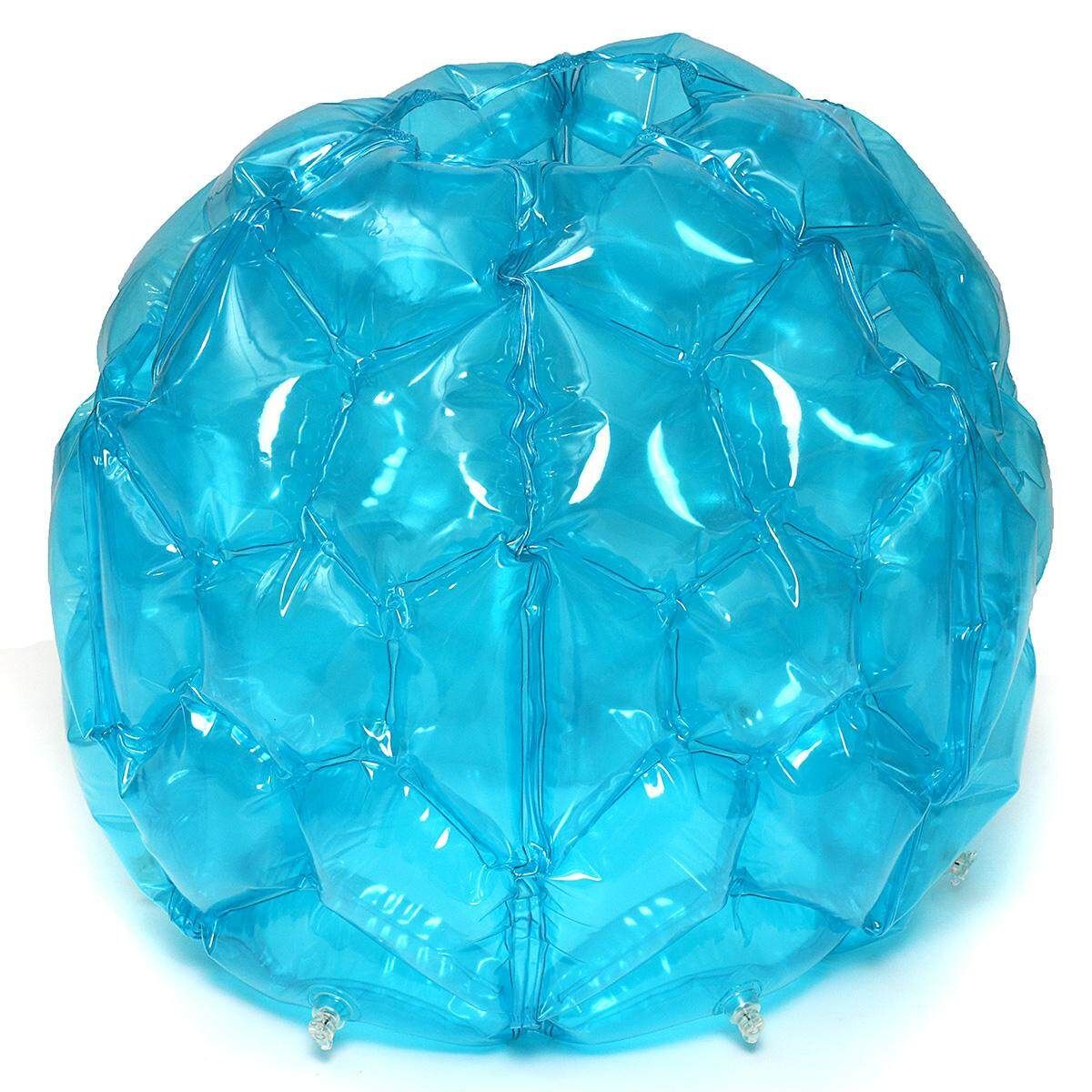 60CM PVC Inflatable Bubble Ball Kids Impact Toy Soccer Football Outdoor Sport Blue