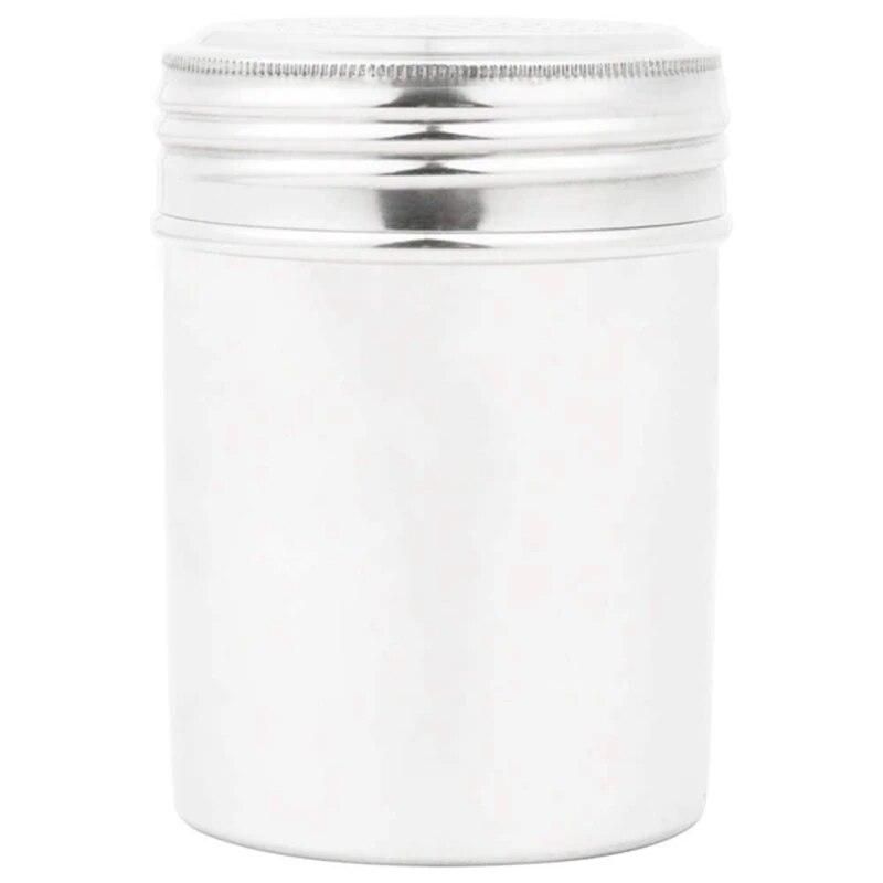 (Set of 2) Dredge Shakers 10 oz, Stainless Steel Spice Shakers Baking/Cooking