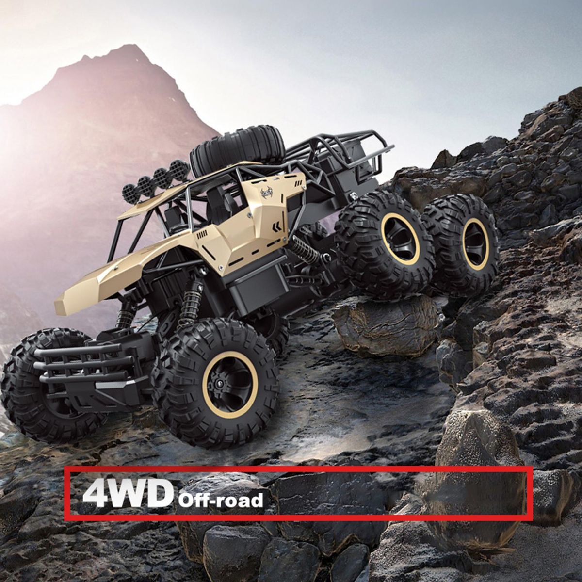 Remote Control Car 1/12 2.4GHz 6-Wheels Off Road Trucks 4WD Alloy Vehicle Climbing Car Gifts for Kids Adults RTR Large-Sized