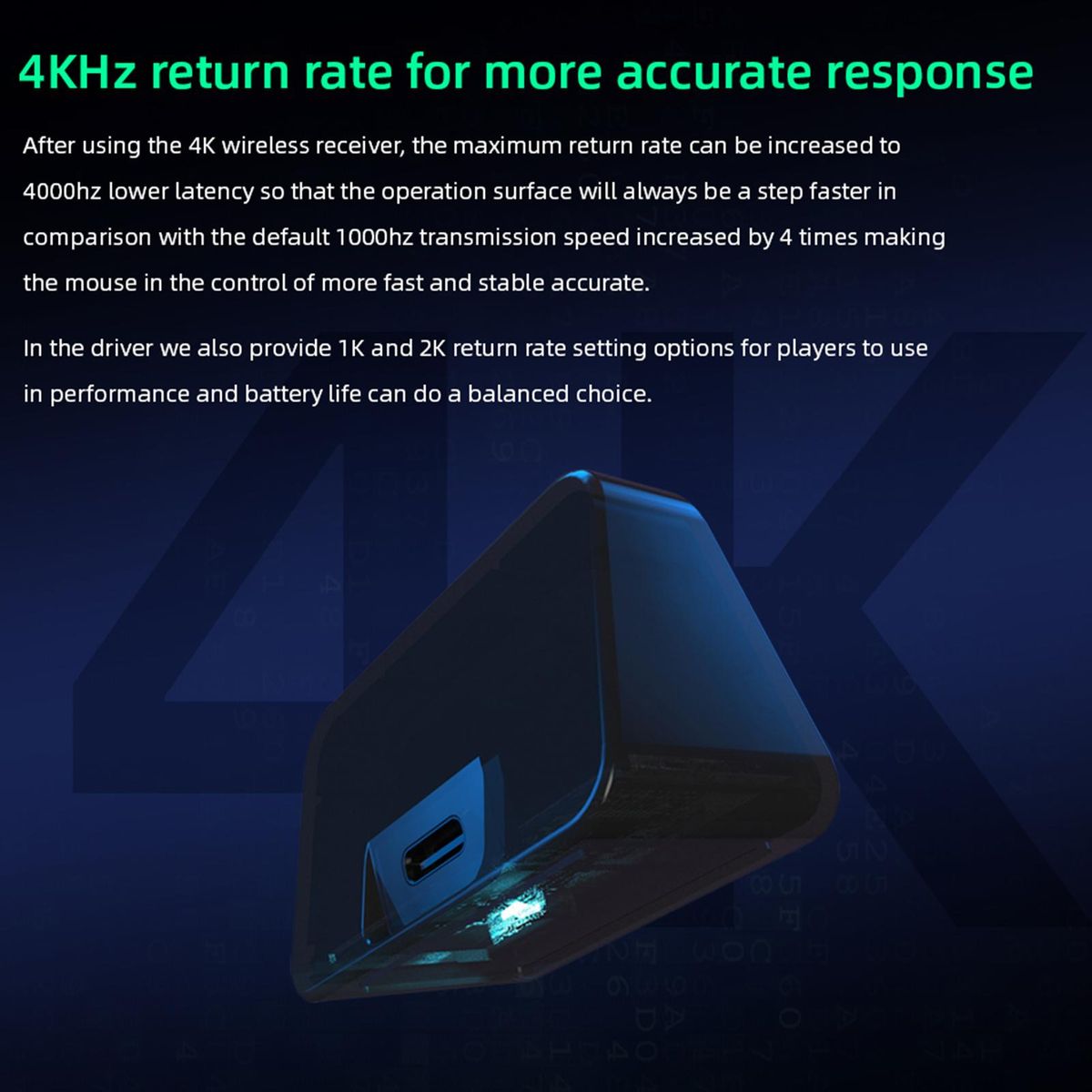 Darmoshark M3 4K Wireless BT5.0 Wired Tri-Mode Rechargeable Gaming Mouse 26000DPI TTC PAM3395 Optical E-sports Mice Custom Drivers For Computer Laptop PC