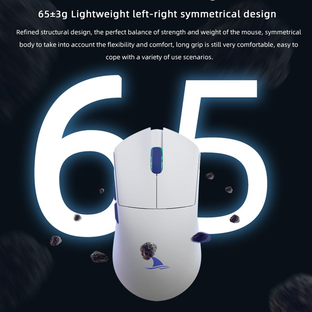 Darmoshark M3 4K Wireless BT5.0 Wired Tri-Mode Rechargeable Gaming Mouse 26000DPI TTC PAM3395 Optical E-sports Mice Custom Drivers For Computer Laptop PC