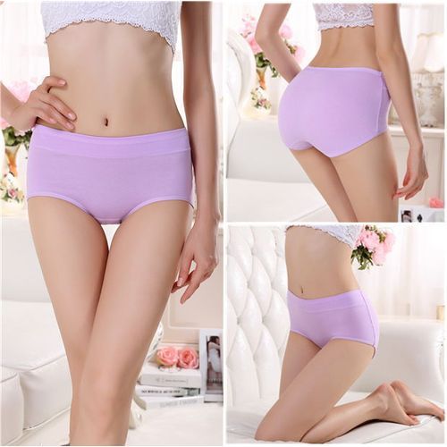 Women's Cotton Panties Soft Underwear Girl Breathable Briefs