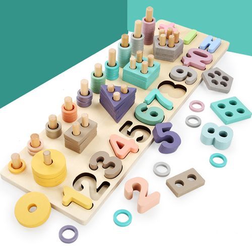 Children Wooden Toys G Montessori Materials Teaching Count N
