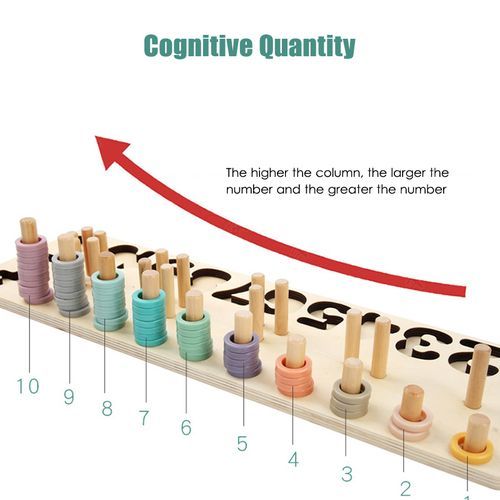 Children Wooden Toys G Montessori Materials Teaching Count N