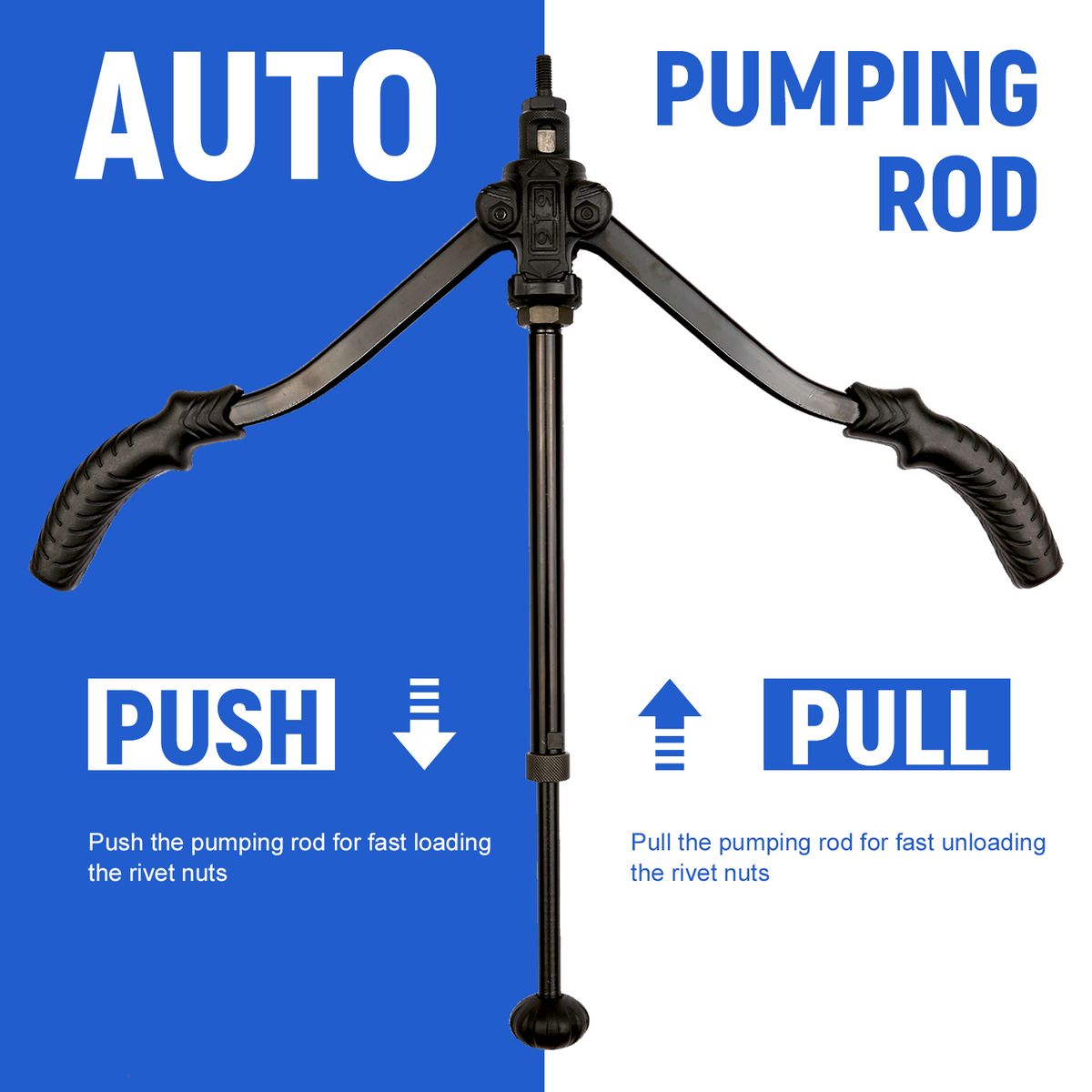 Professional Rivet Nut Tool 14in Auto Pumping Rod Rivet