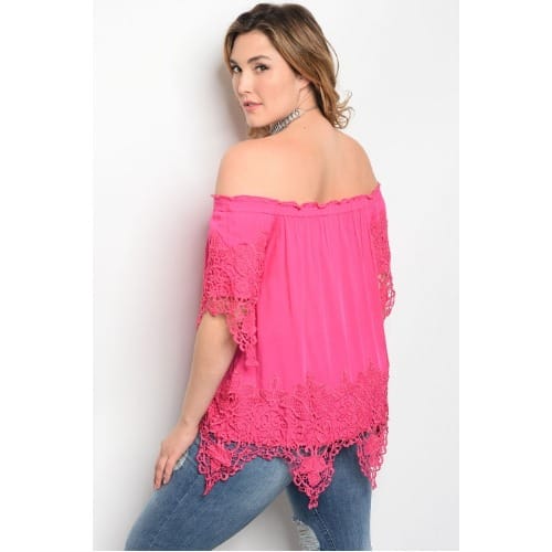 Pink Plus Size Top