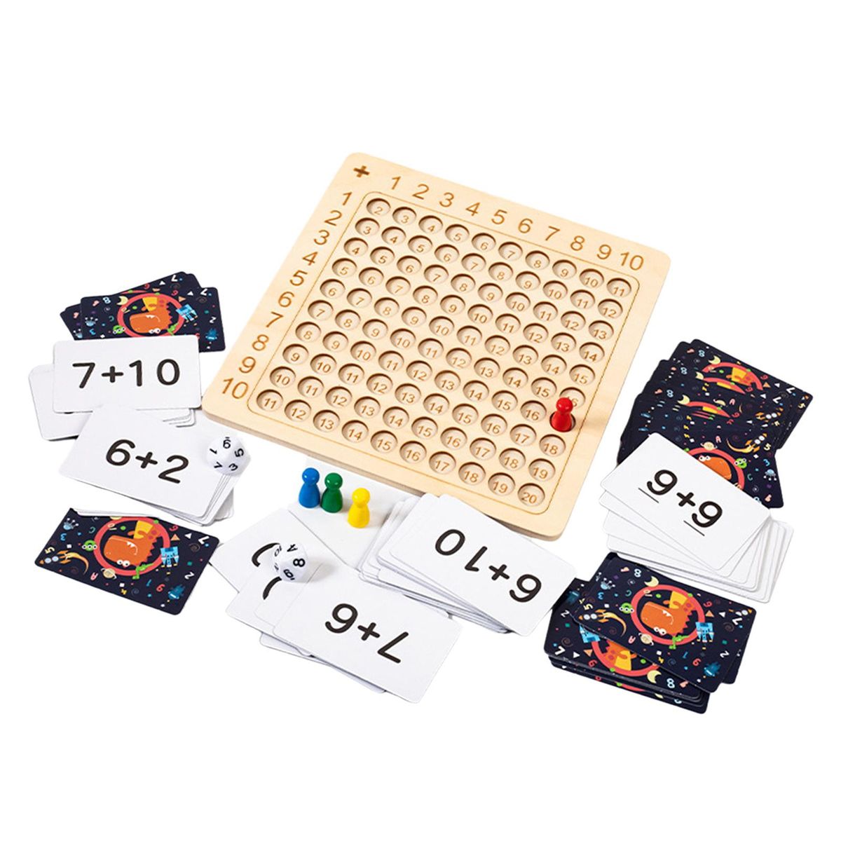 Wooden Multiplication Board Multiplication Division Board