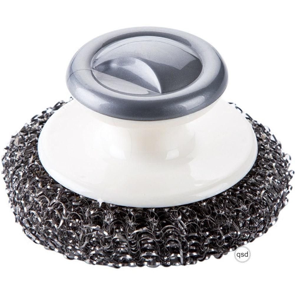 Handheld Wire Ball Pot Brush Dish Bowl Oil Removal Cleaning