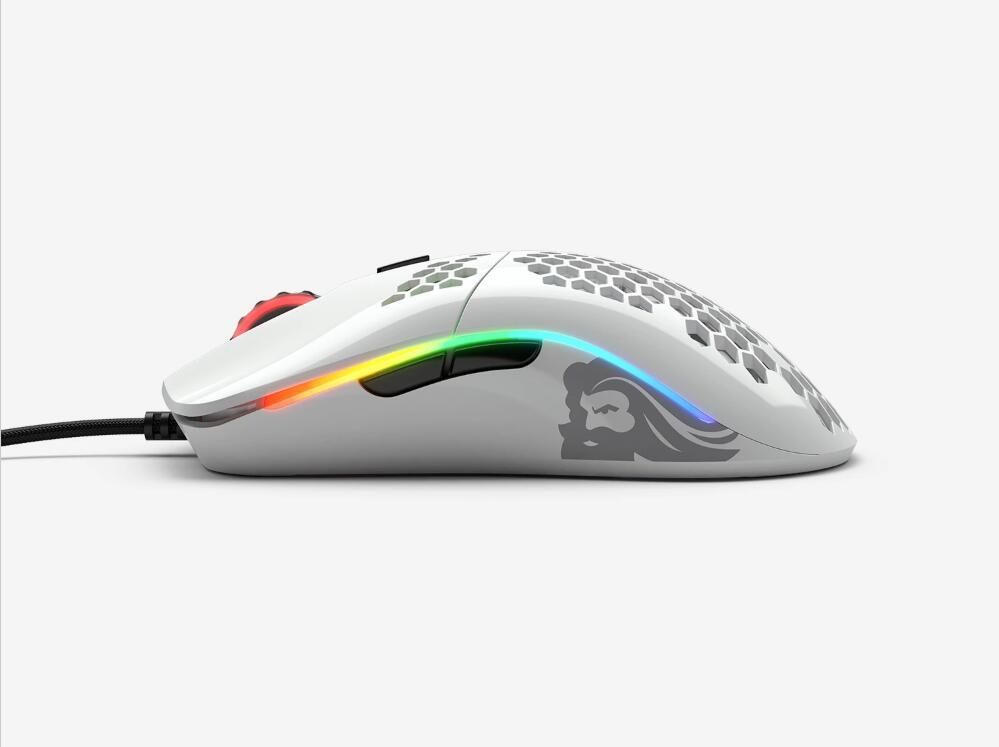 Mouse Glorious Game Model O- (Small) White Matte (BRINCO FOSCO) -GOM-WHITE / BRIGHT WHITE (BRILHANTE BRINCO) -GOM-GWHITE-GLOSSY WHITE