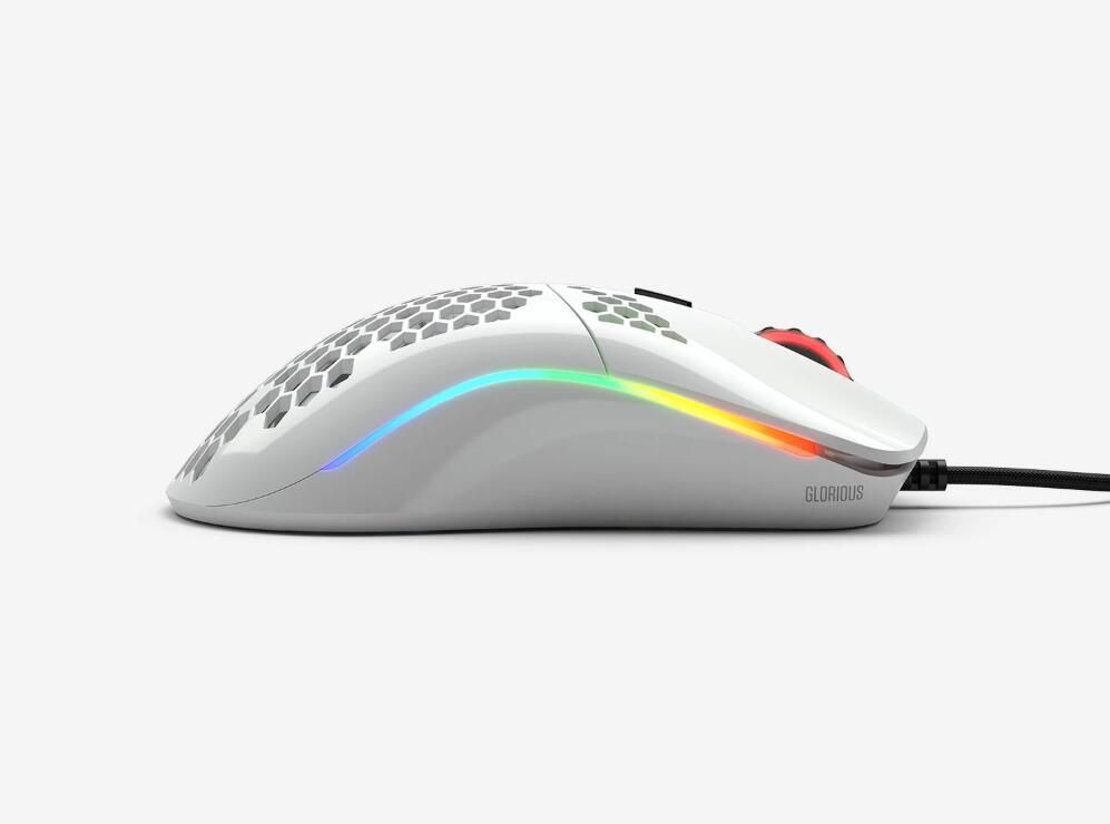 Mouse Glorious Game Model O- (Small) White Matte (BRINCO FOSCO) -GOM-WHITE / BRIGHT WHITE (BRILHANTE BRINCO) -GOM-GWHITE-GLOSSY WHITE