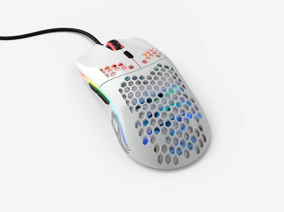 Mouse Glorious Game Model O- (Small) White Matte (BRINCO FOSCO) -GOM-WHITE / BRIGHT WHITE (BRILHANTE BRINCO) -GOM-GWHITE-GLOSSY WHITE