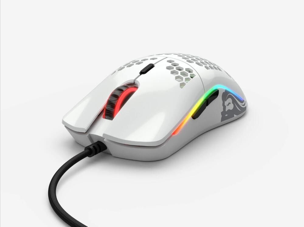 Mouse Glorious Game Model O- (Small) White Matte (BRINCO FOSCO) -GOM-WHITE / BRIGHT WHITE (BRILHANTE BRINCO) -GOM-GWHITE-GLOSSY WHITE
