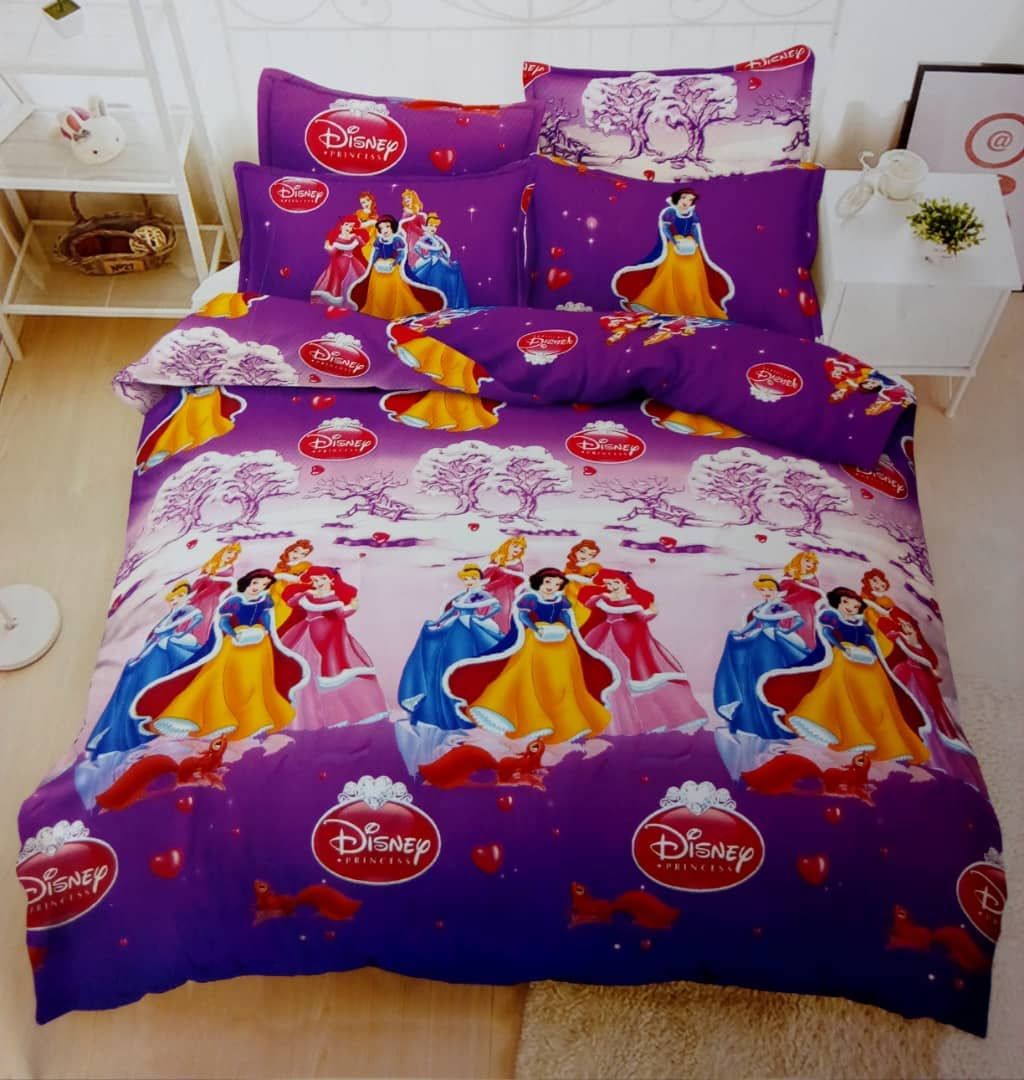 Snowwhite Cartoon Bedsheets -2 Pillow Cases