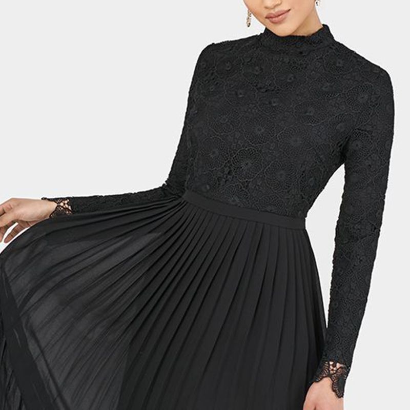 Turkey Abaya Dubai Arabic Lace Top Muslim Long Tops Qatar Oman Abayas-White Tops