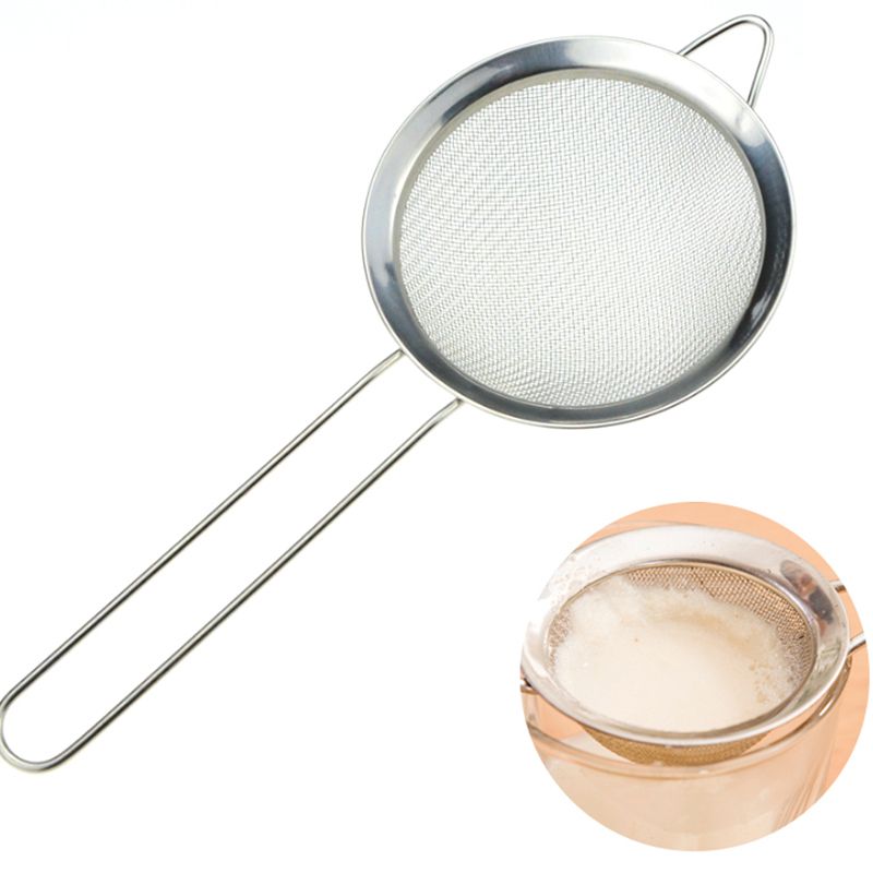 Stainless Steel Fine Mesh Strainer Flour Sifter Sieve