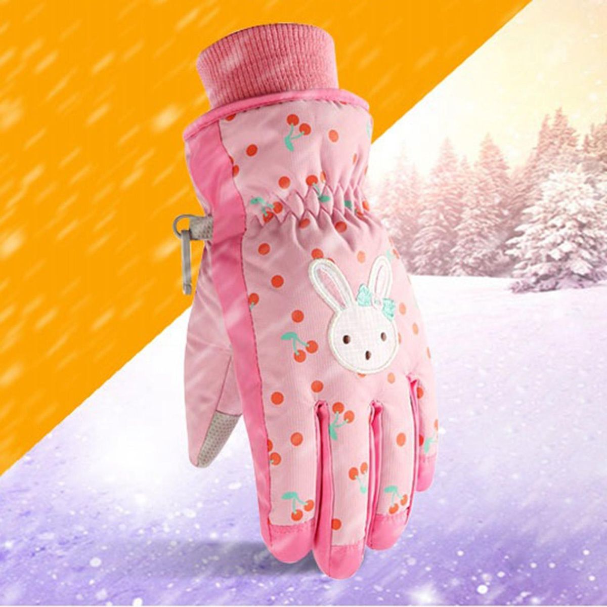 1 Pair Skating Elastic Wrist Skating Pink