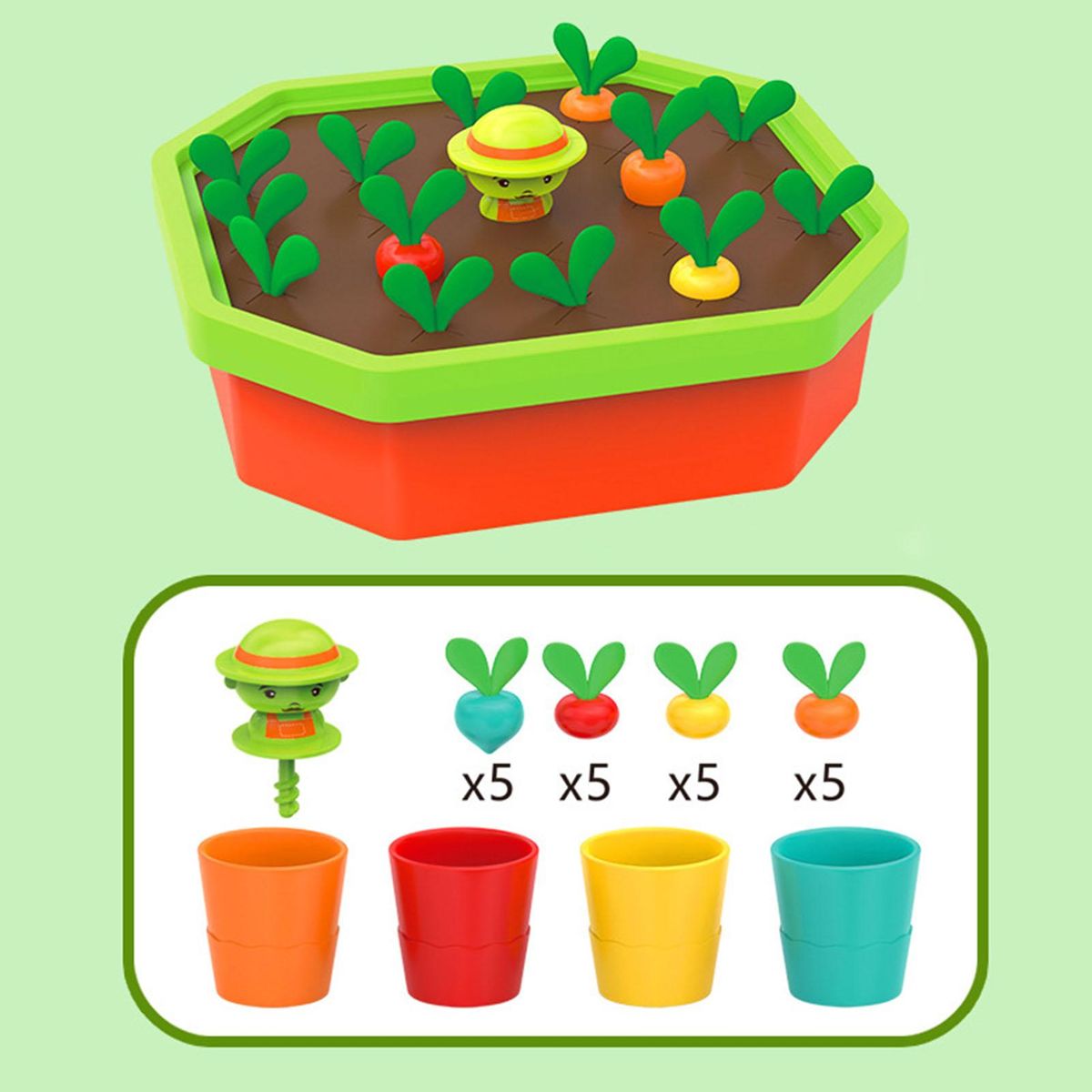 Educational Toy Pulling Radishes Kids Toy B