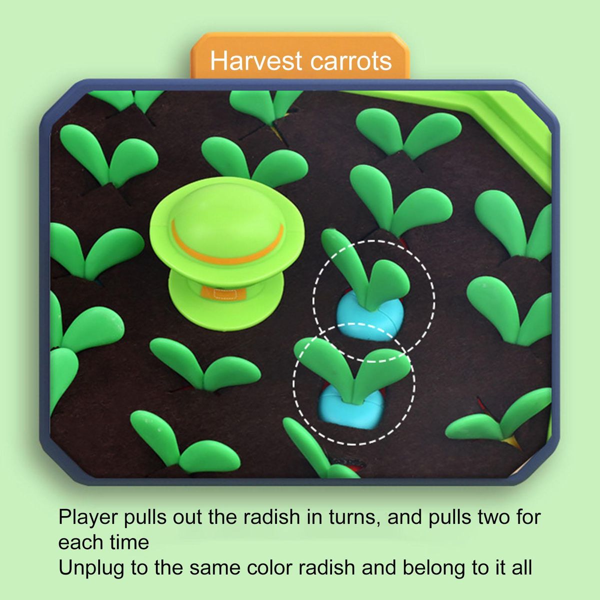 Educational Toy Pulling Radishes Kids Toy B