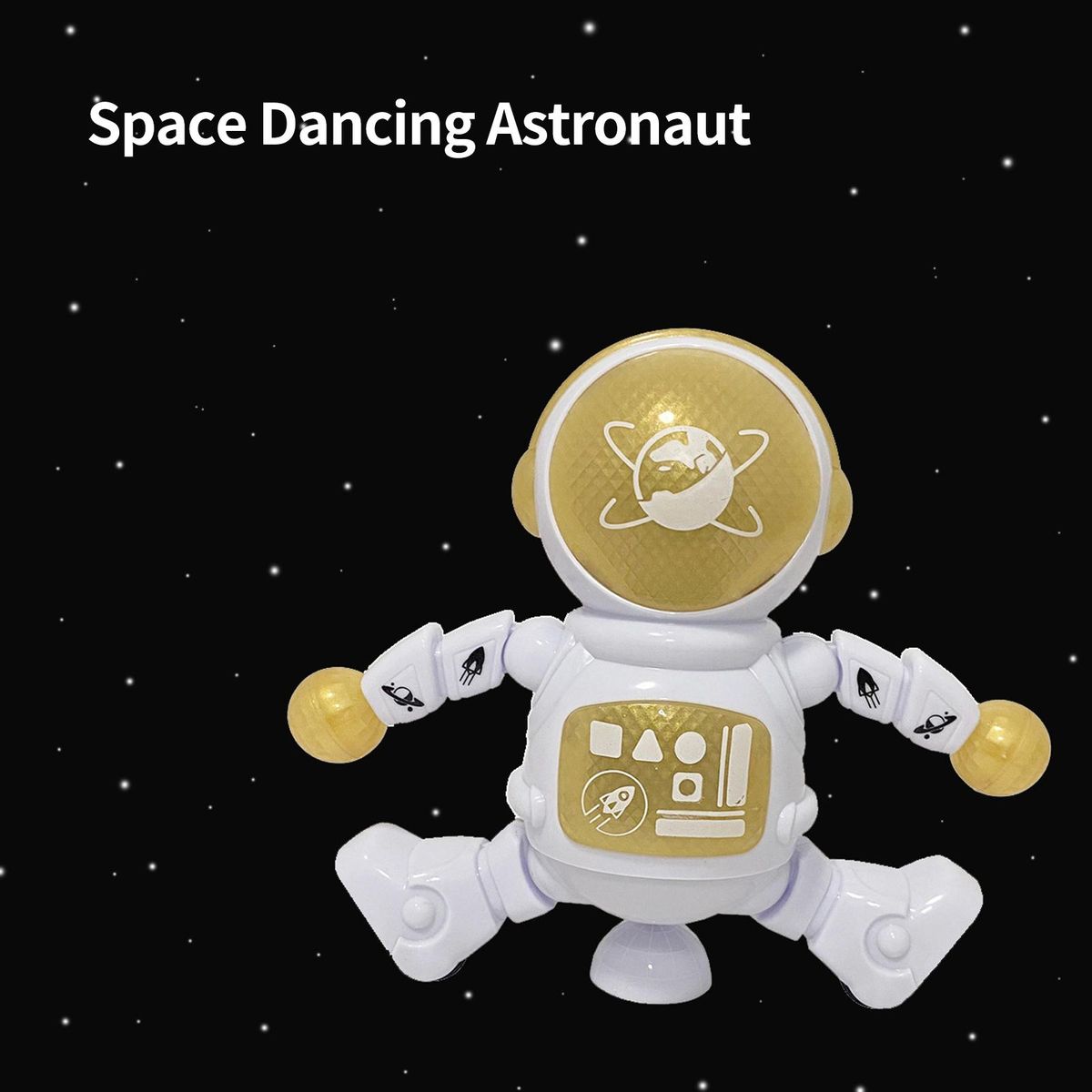 Electronic Toy Intelligent Electronic Space Dance White