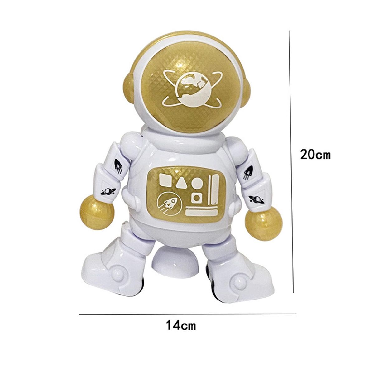 Electronic Toy Intelligent Electronic Space Dance White