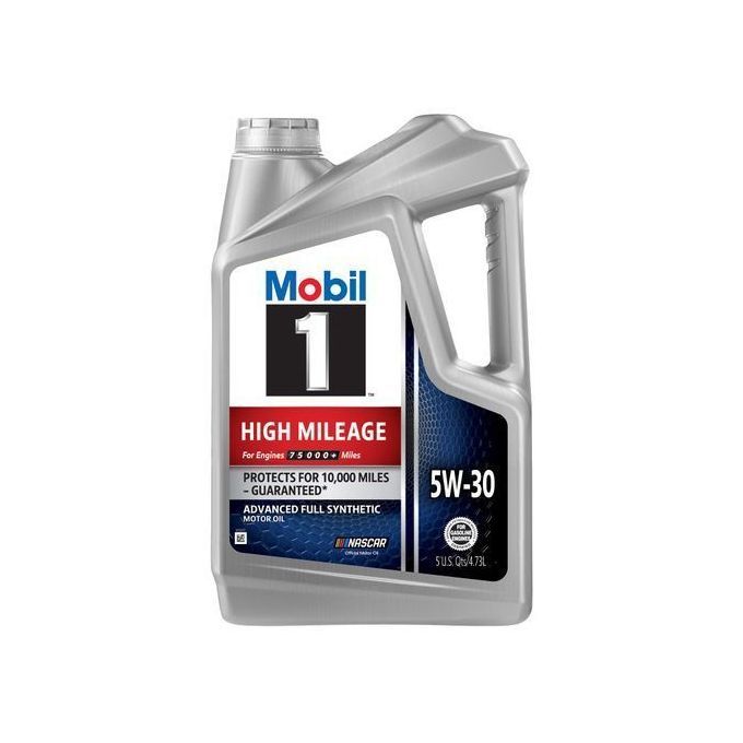 Mobil 1 High Mileage Full Synthetic Motor Oil 5W-30, 5 Quart