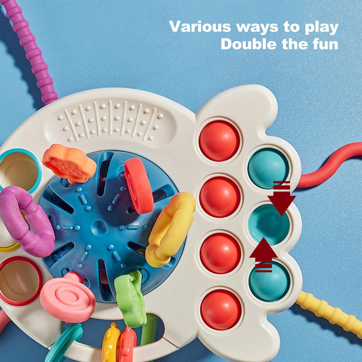 Enlightenment Toy Crab Teething Sensory Toy Blue