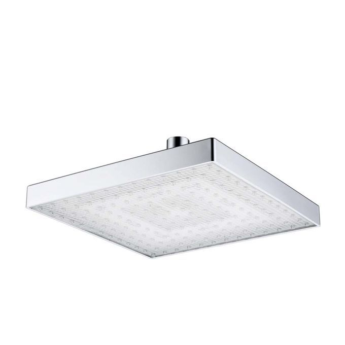 LED Rainfall Shower Head Square Shower Head Multiple Colors