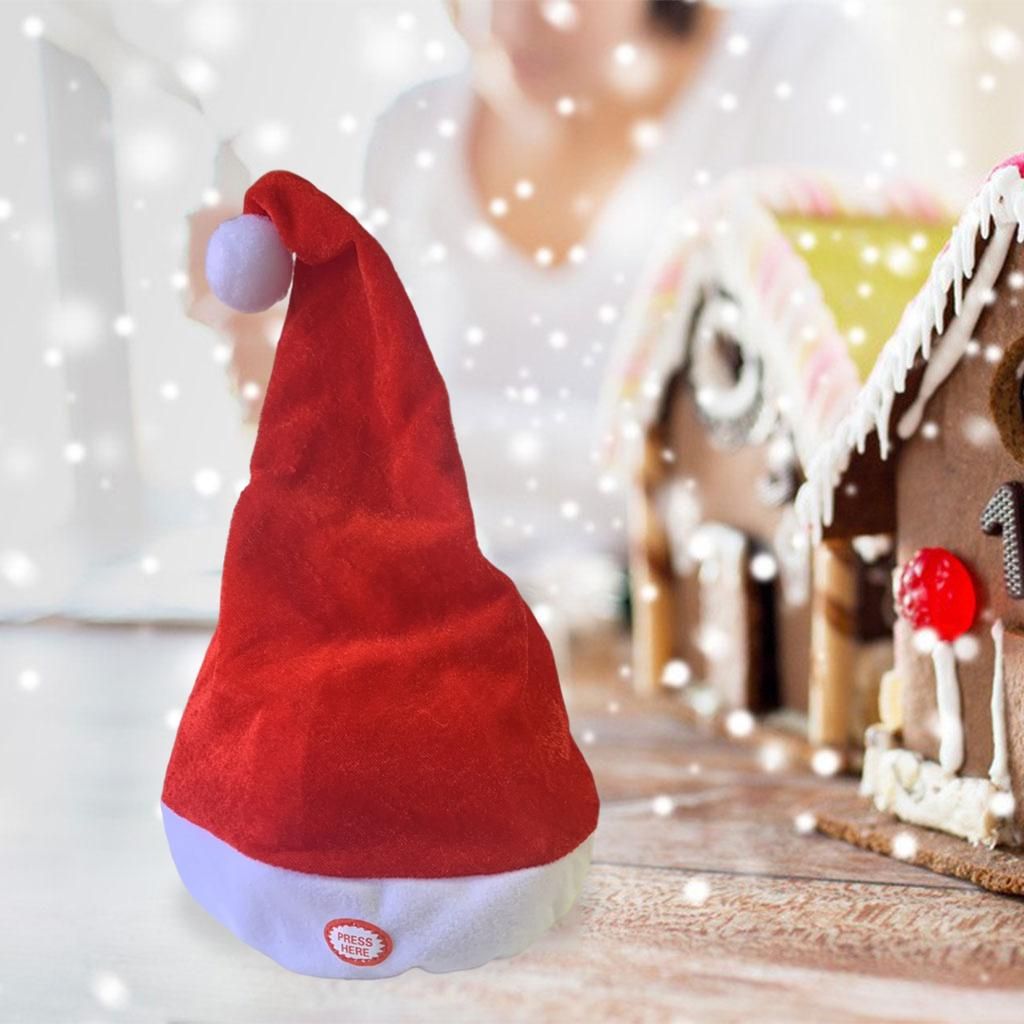Singing Dancing Santa Hats Decoration Comfort Shorthair