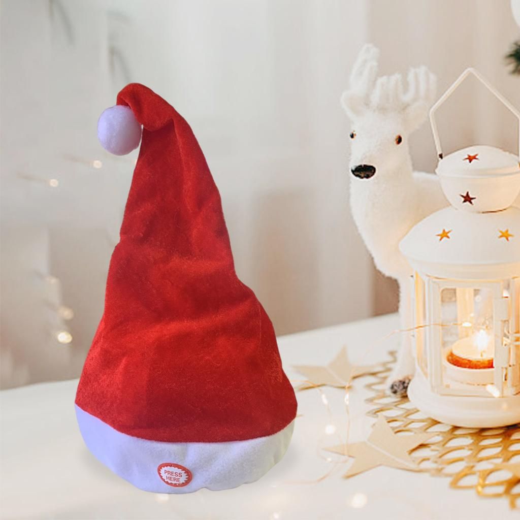 Singing Dancing Santa Hats Decoration Comfort Shorthair