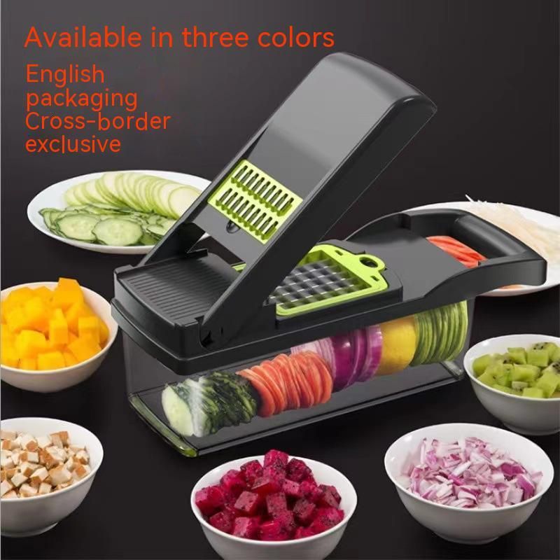 Multi functional vegetable cutting machine, vegetable cutting artifact, shredder, potato shredder, wire cleaner, drain basket, shredder