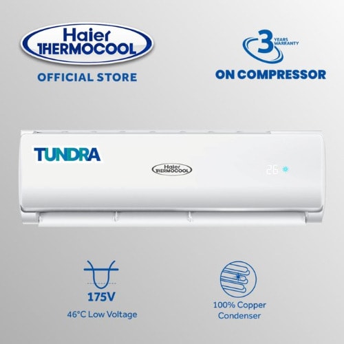 Tundra Air Conditioner - 1HP - HSU-09TESN-01 + Installation Kit - White