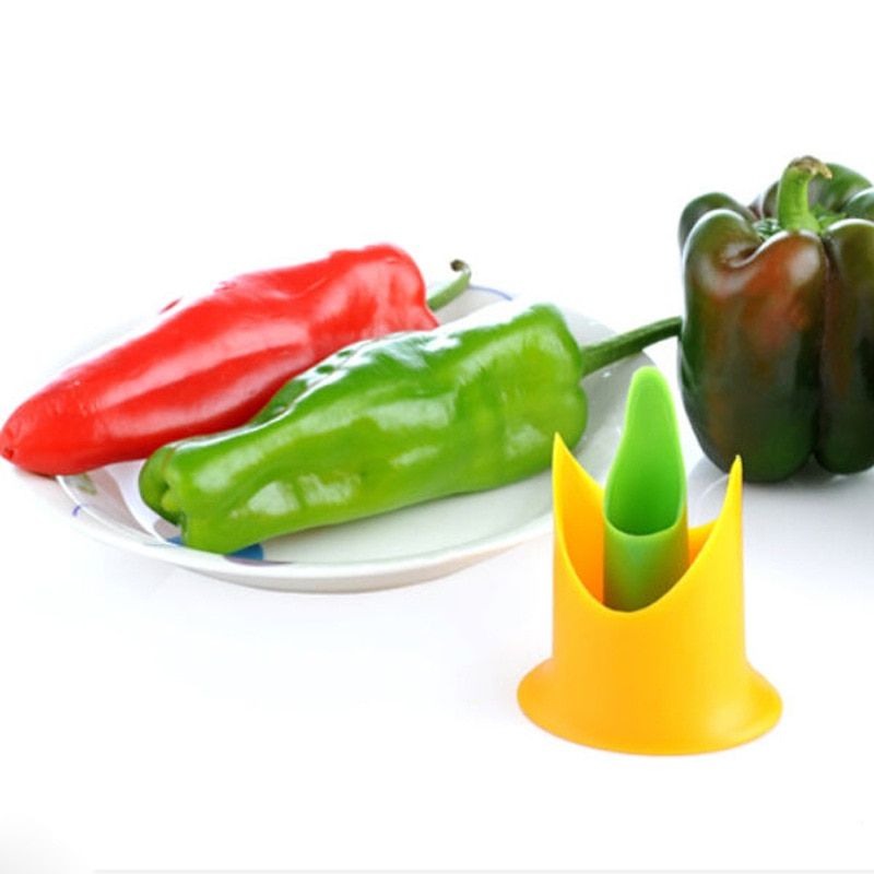 2 PcsSet Pepper&Tomato&Pepper Pedicel Corers Slicer Pepper