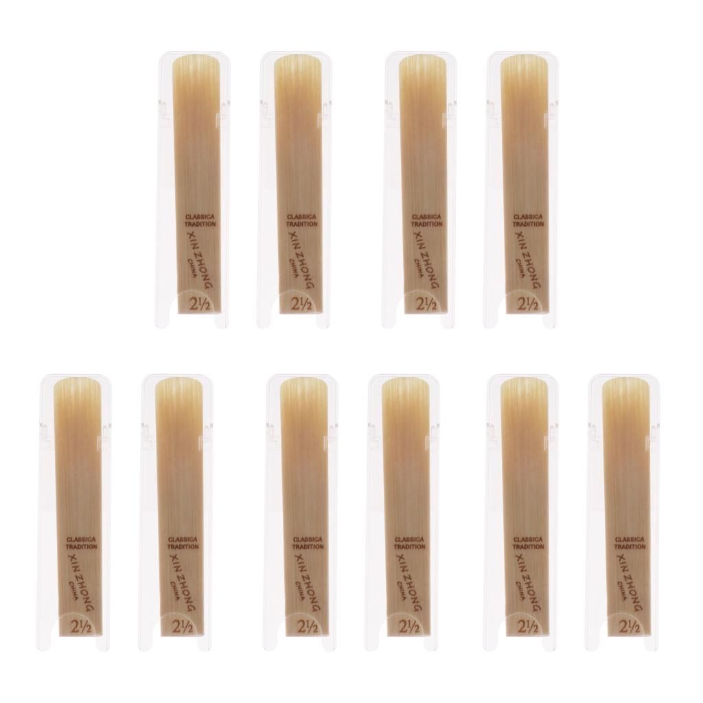 Pack Of 10 Exquisite Saxophone/Clarinet Reeds For
