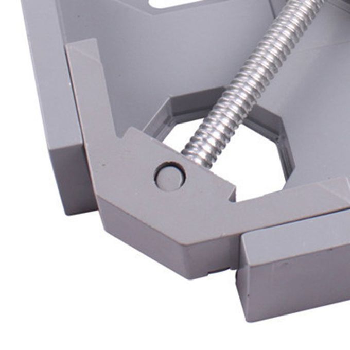 Aluminum Single Handle 90 Degree Right Angle    Angle    Woodworking Frame  Lip  Right   Angle Folder  Tool-gray+yellow