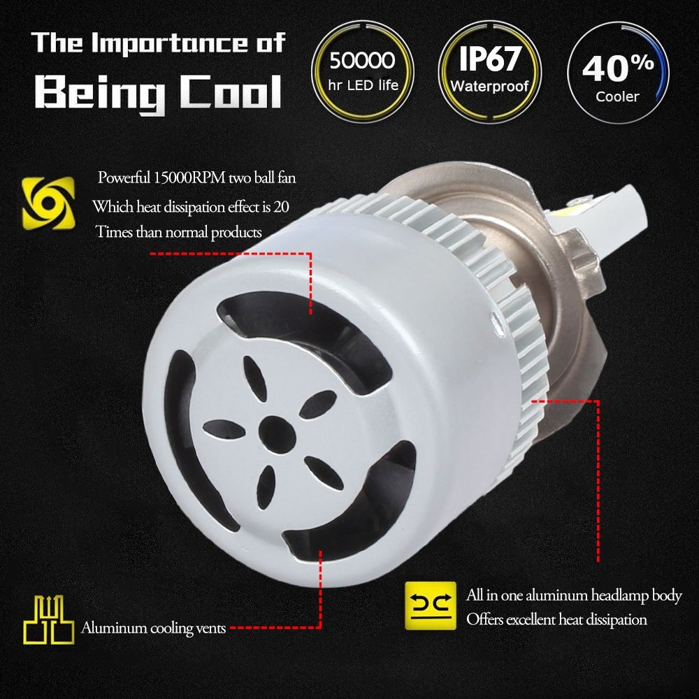 2 PCS 9005 Casnbus Constant Current Car LED Headlight