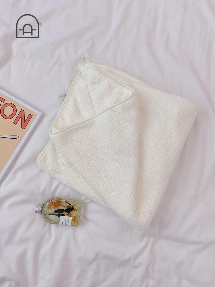 Bath Towel Female Summer Non-Cotton Pineapple Plaid Towel Adult Swimming Male Absorbent White Pure White Quick-Drying Three