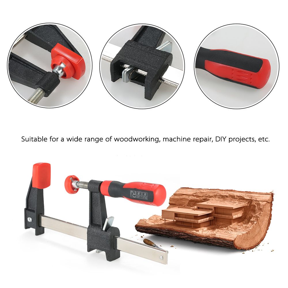 6 Inches F Shaped Economy Clutch Style Bar Clamp For