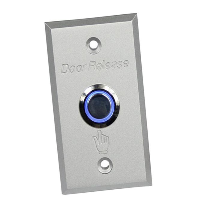 NO/COM Alloy Release Access Control Exit Push Button Door Open LED