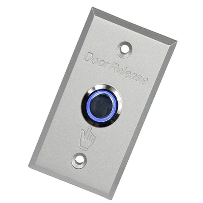 NO/COM Alloy Release Access Control Exit Push Button Door Open LED