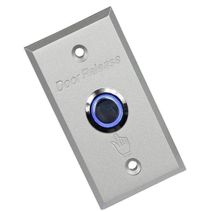 NO/COM Alloy Release Access Control Exit Push Button Door Open LED